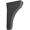 Ekena Millwork 2 1/4"W x 6"D x 10"H Stockport Wood Vintage Decor Bracket, Black BKTWD02X06X10STBL - alternate 1